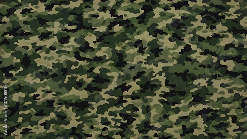 Green Abstract Stylish Camouflage Military Pattern photo