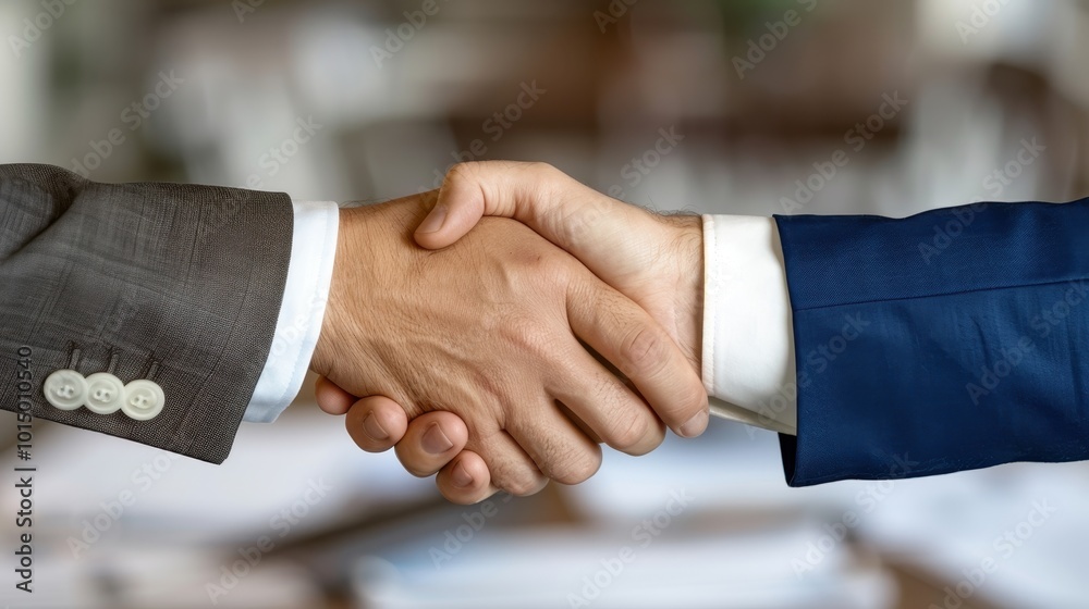 Two Men Shaking Hands in a Business Deal Agreement Two Men Shaking Hands in a Business Deal Agreement