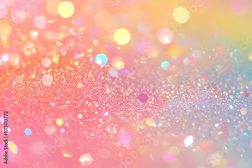 Abstract Glitter Background with Pastel Colors