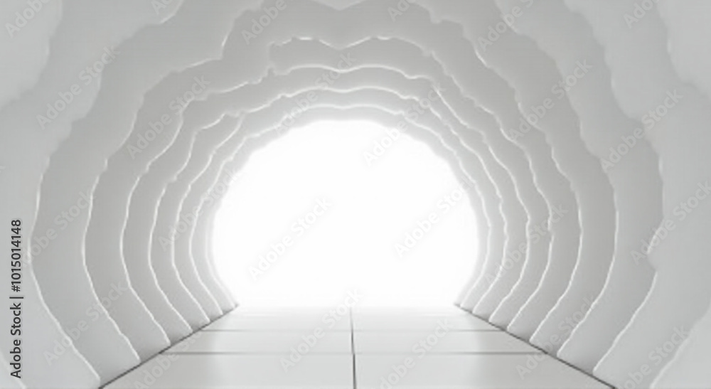 Naklejka premium light through the tunnel