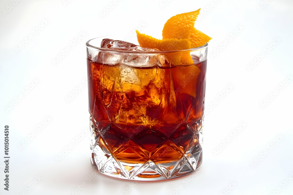 Glass of Orange and Ice Cocktail - Photo Glass of Orange and Ice Cocktail - Photo