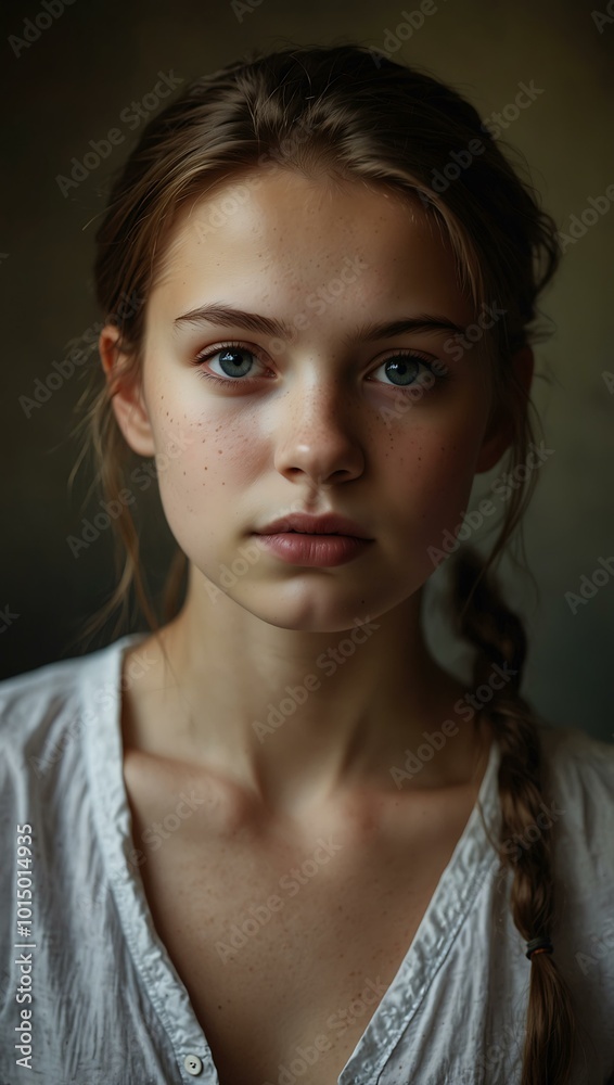 Portrait of a girl. Portrait of a girl.