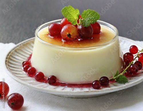 Köstliches Panna Cotta photo