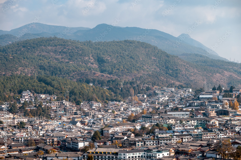 The ancient city of Lijiang, a famous tourist city in China The ancient city of Lijiang, a famous tourist city in China