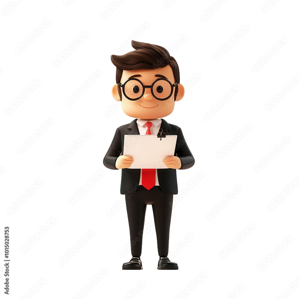 Recruiter , 3D illustration on transparent background Recruiter , 3D illustration on transparent background