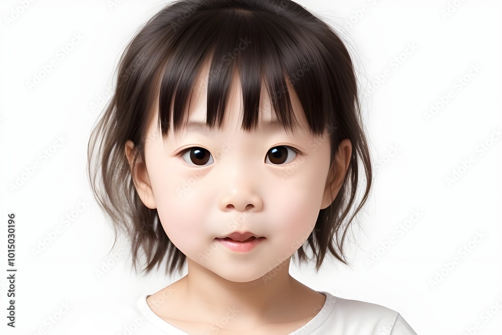 Astonished Facial Expression of a Person Isolated on White Background Generative AI illustration Astonished Facial Expression of a Person Isolated on White Background Generative AI illustration