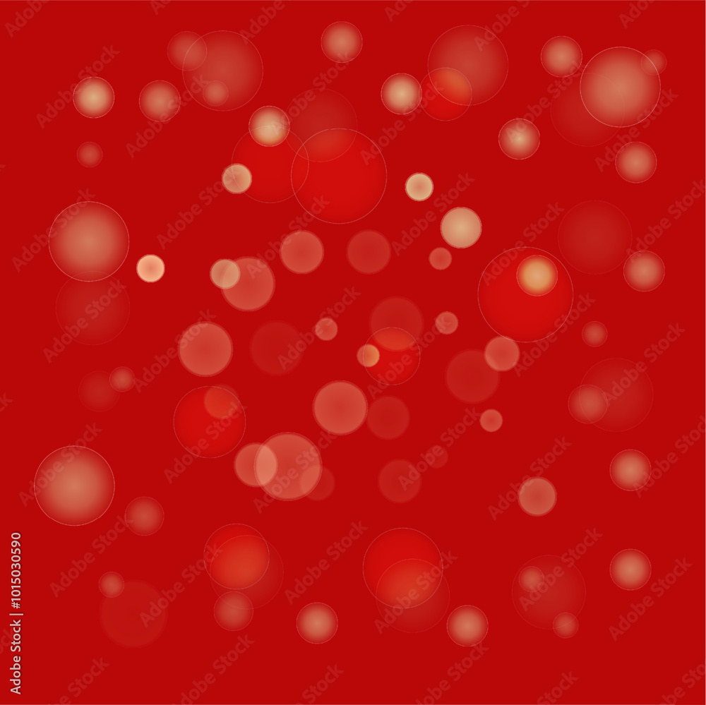 red background with bokeh christmas, new year shine decoration, sparkle effect, star geow, shine glitter spark lens texture magic, shiny bokeh
