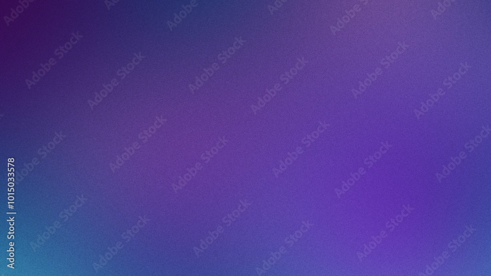 Fototapeta premium Purple and blue distorted colors on a gradient blue background, with a grainy noise texture effect for added depth, often used in web banners and poster designs.