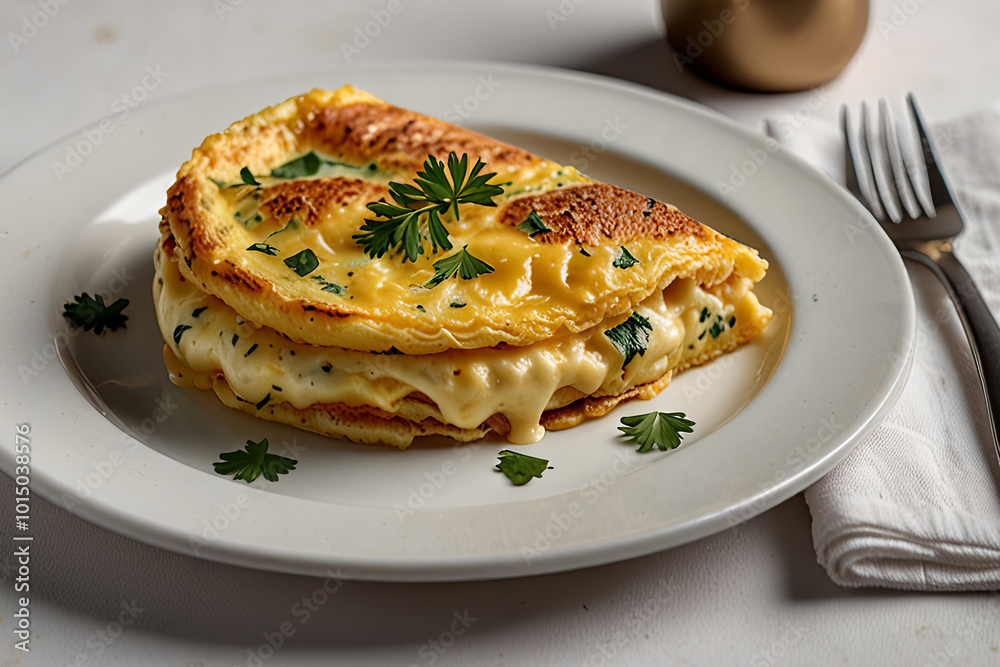 Fluffy Cheese Omelette with Fresh Herbs Fluffy Cheese Omelette with Fresh Herbs