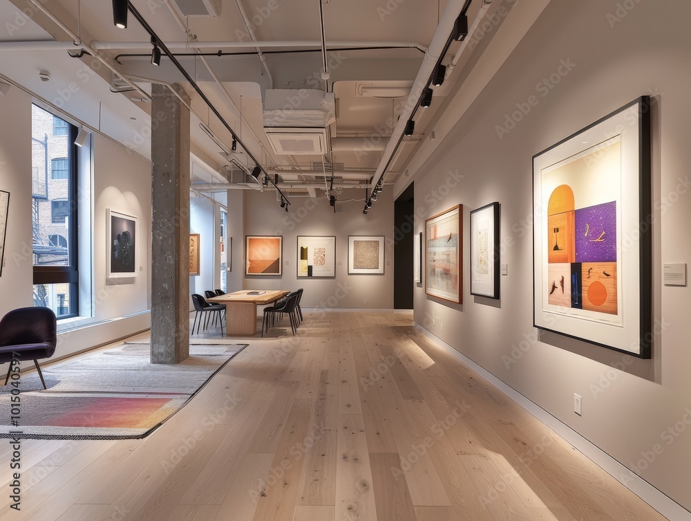 Modern Art Gallery Interior Modern Art Gallery Interior