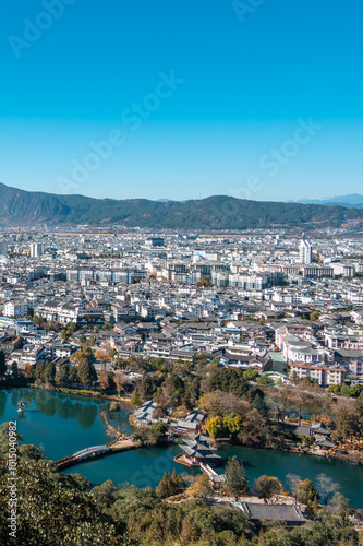 Lijiang City scenery in Yunnan, China