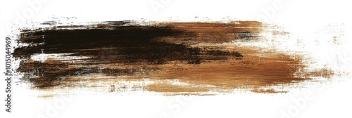 Textured brush strokes creating a rustic, weathered effect with visible brush marks and rough edges