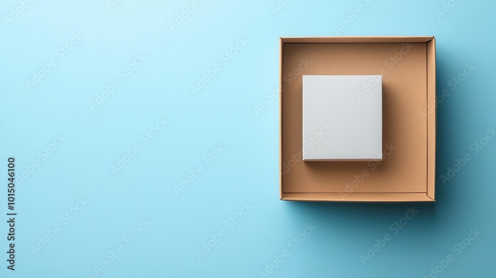 Custom printed paper box with branding elements, marketing packaging design Custom printed paper box with branding elements, marketing packaging design