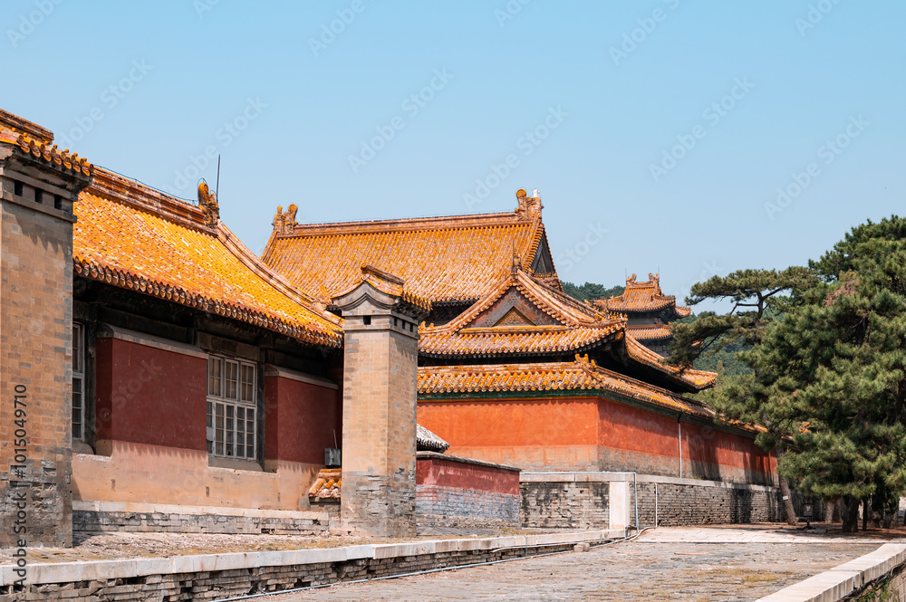 The architecture in the imperial tombs of the Qing Dynasty in China The architecture in the imperial tombs of the Qing Dynasty in China