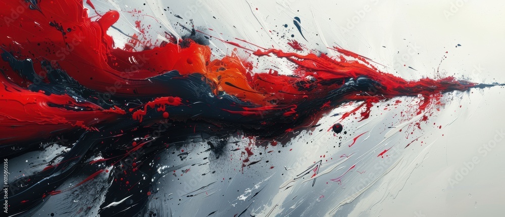 A chaotic and energetic abstract work, full of expressive marks and gestural lines. A chaotic and energetic abstract work, full of expressive marks and gestural lines.