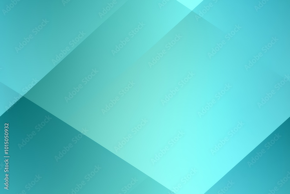 Obraz premium Captivating Geometric Turquoise Gradient Backdrop with Interlocking Polygonal Shapes