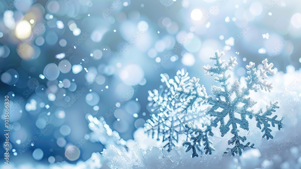 Design Image on Winter Background - a charming and cold-season visual. The design stands out gracefully against the wintry backdrop.