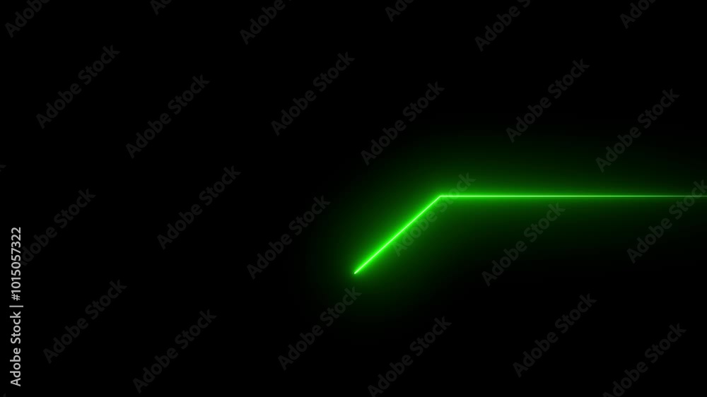 Seamless loop animation of glowing neon lines green color streaming across on the screen. Seamless loop animation of glowing neon lines green color streaming across on the screen.