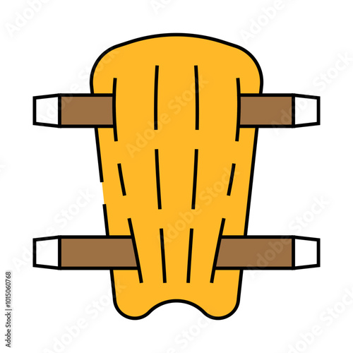 leg protection line icon vector. leg protection sign. isolated symbol illustration