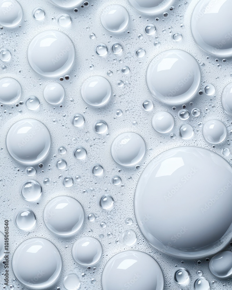Close-Up of Water Droplets on a Surface Close-Up of Water Droplets on a Surface
