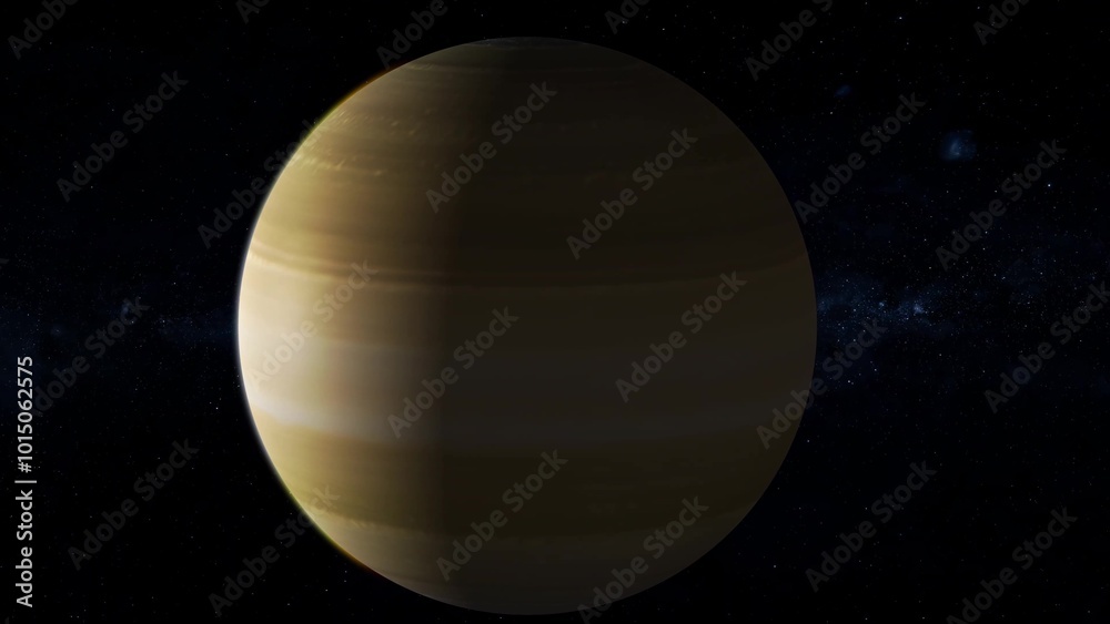 Saturn planet in space, 3d Saturn planet zoom in on space with star Saturn planet in space, 3d Saturn planet zoom in on space with star
