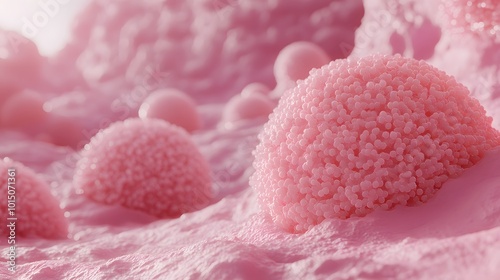 Close-Up of Microbiology Scene Featuring Bacteria Cells