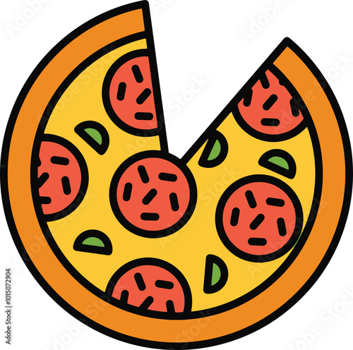 Pizza Icon, Italian Food, Fast Food, Junk Food, Delicious, Tasty