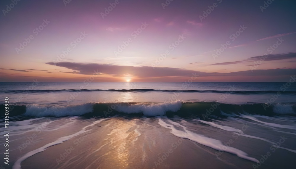 Sunset over the sea. AI generated Sunset over the sea. AI generated
