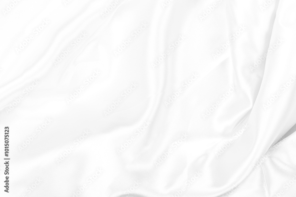 Obraz premium Rippled white silk fabric background