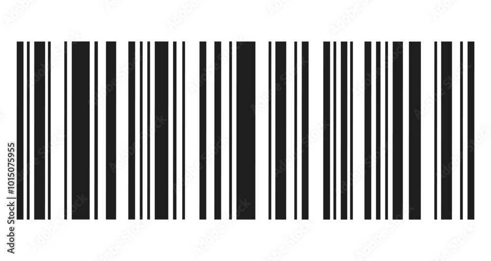 Barcode icon on transparent background Barcode icon on transparent background