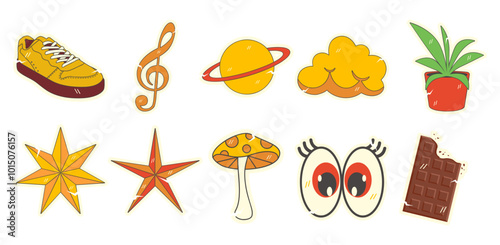 Retro 90 s Sticker