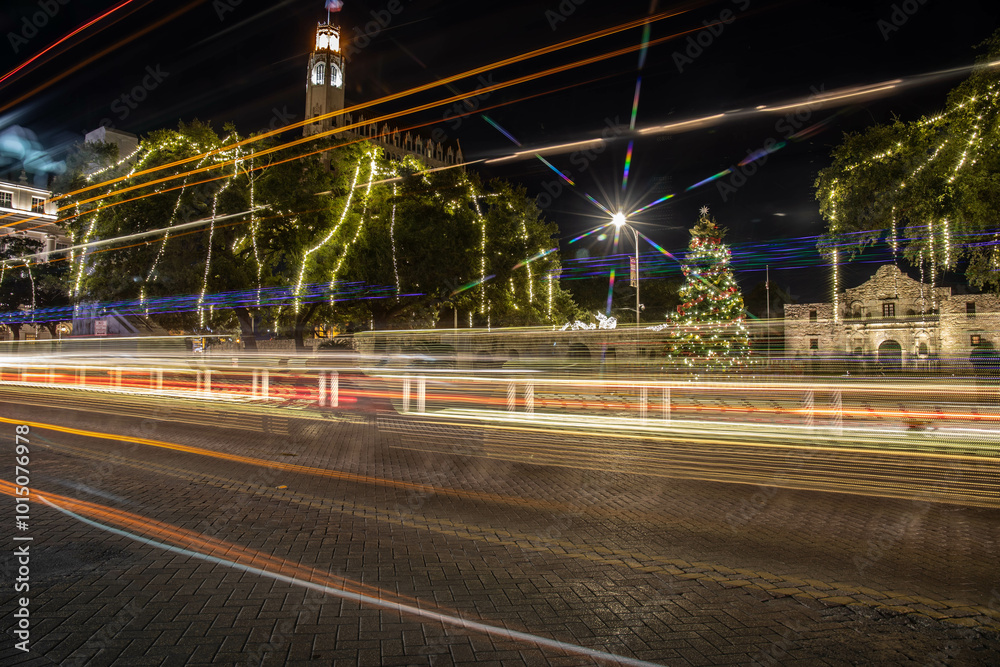 Fototapeta premium Christmas in San Antonio