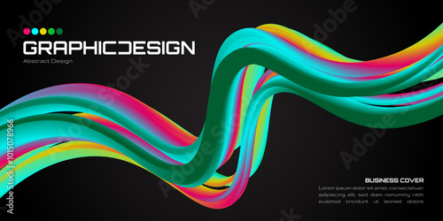 background design liquid abstract wavy colorful gradient