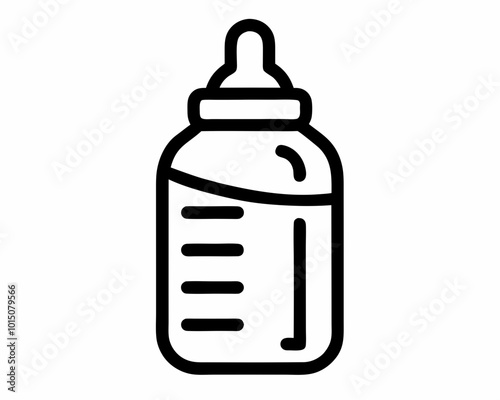 Baby Bottle silhouette vector, Baby Bottle icon, Baby Bottle Clipart, Baby Bottle Files for Cricut, Baby Bottle Cut Files