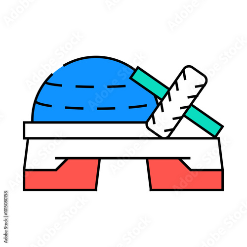 equipment for fitness exercising line icon vector. equipment for fitness exercising sign. isolated symbol illustration