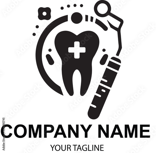 vector dental logo design 