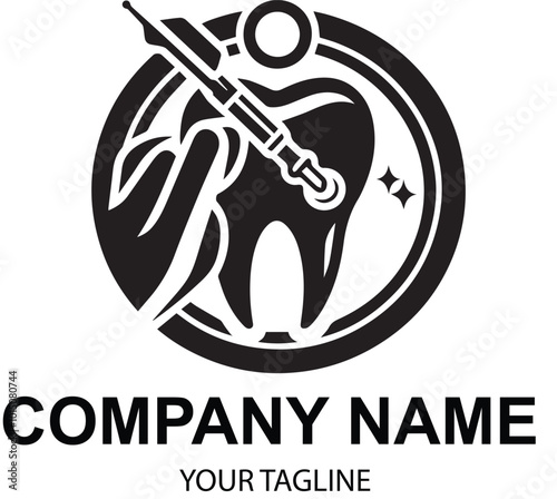 vector dental logo design 