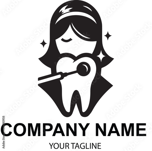 vector dental logo design 