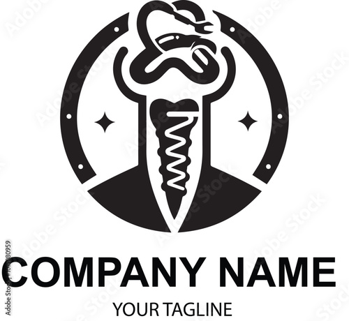 vector dental logo design 