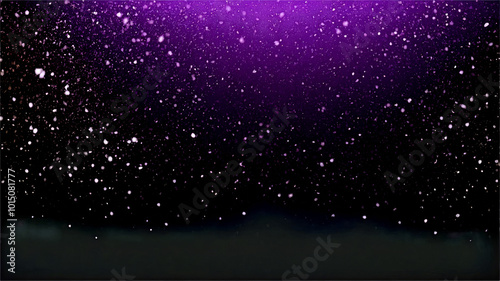 Colorful cosmic dust swirling in the night sky with shimmering stars visible ...