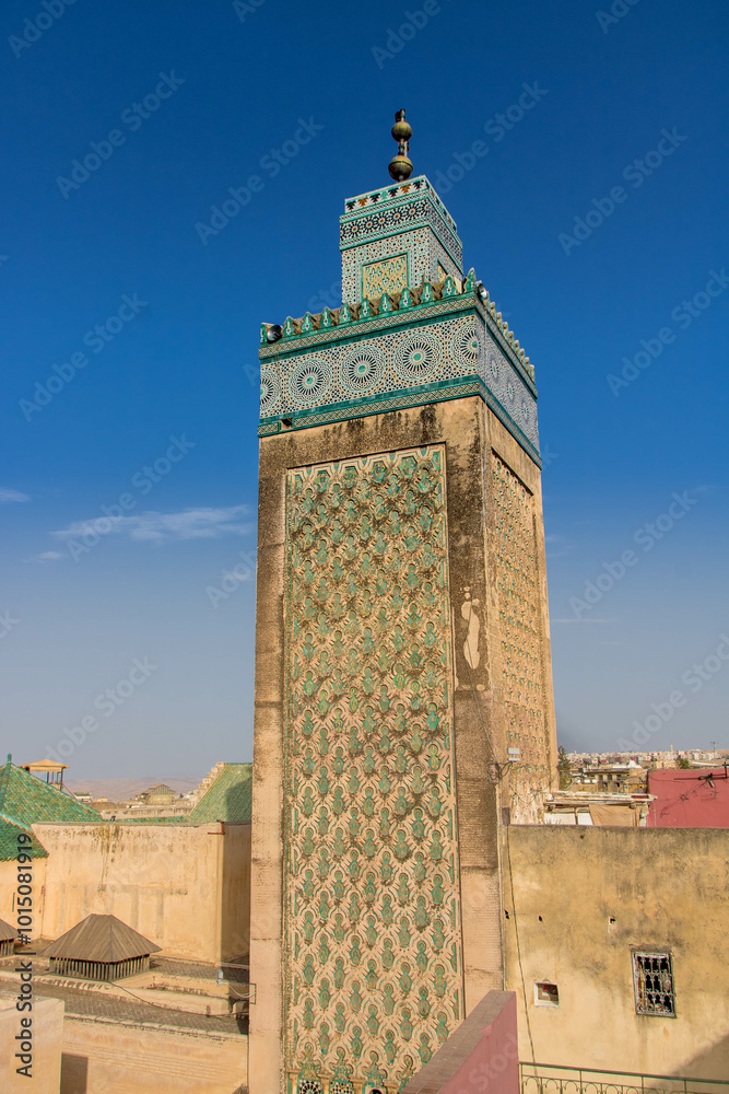 Minaret of Bou Inania Madrasa of Fez