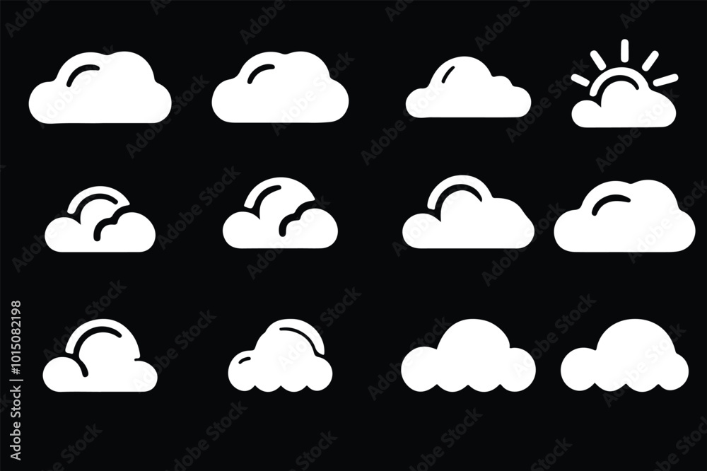 Cloud icon vector illustration Cloud icon vector illustration