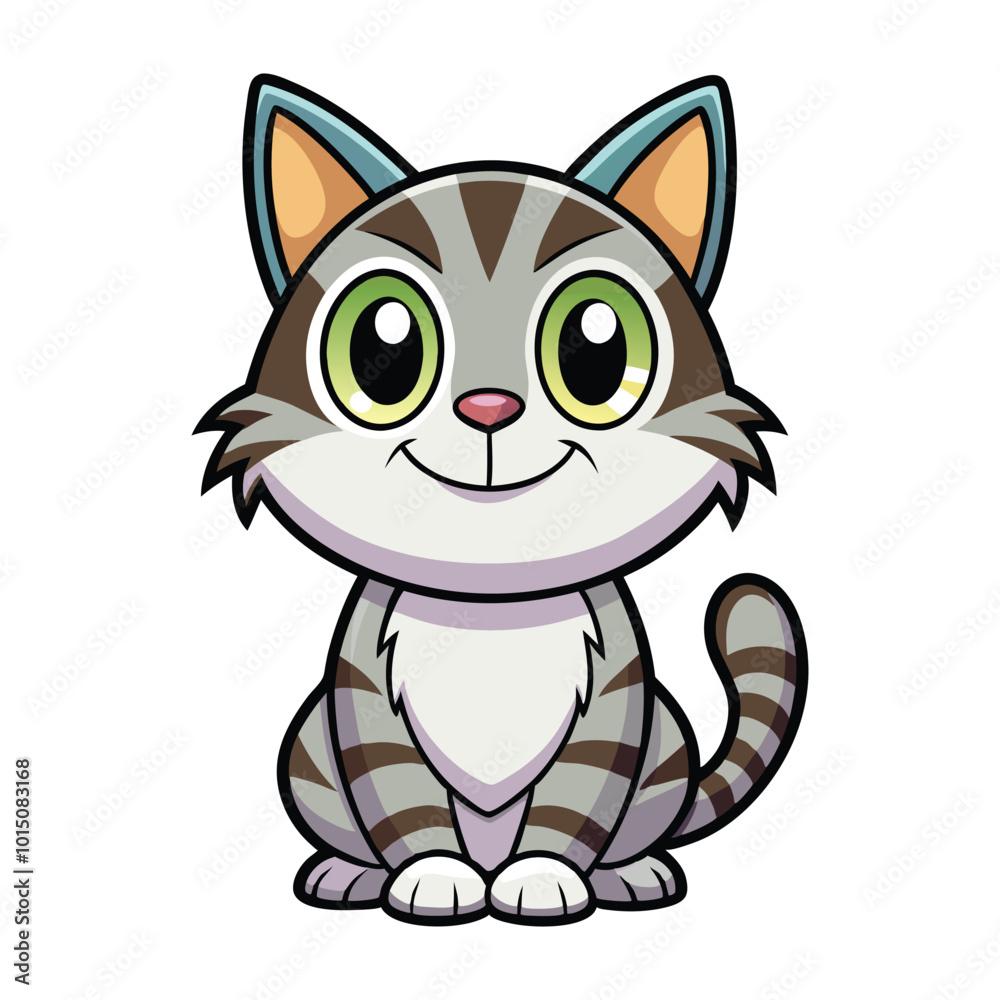 Cartoony cute baby cat Cartoony cute baby cat