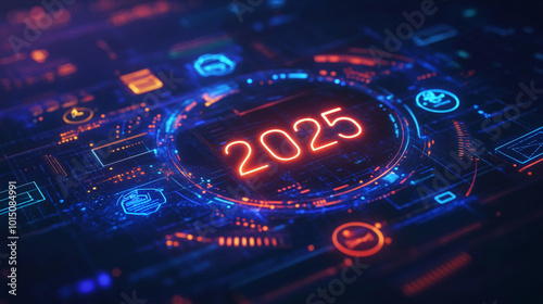 Futuristic Digital Interface for 2025