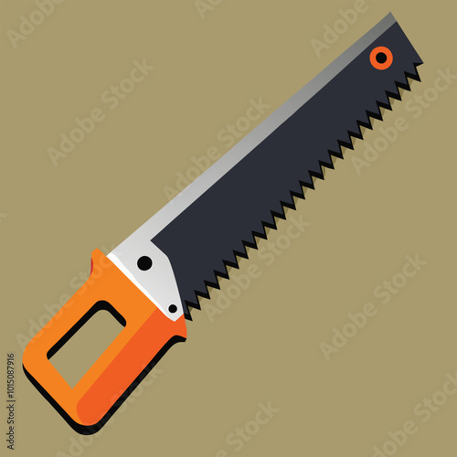 Hand Saw Vector illustration.