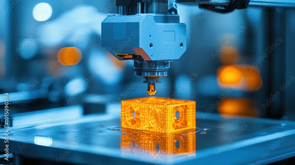 Manufacturing shift Factory assembly line changing into 3D printing and additive manufacturing hub Manufacturing shift Factory assembly line changing into 3D printing and additive manufacturing hub