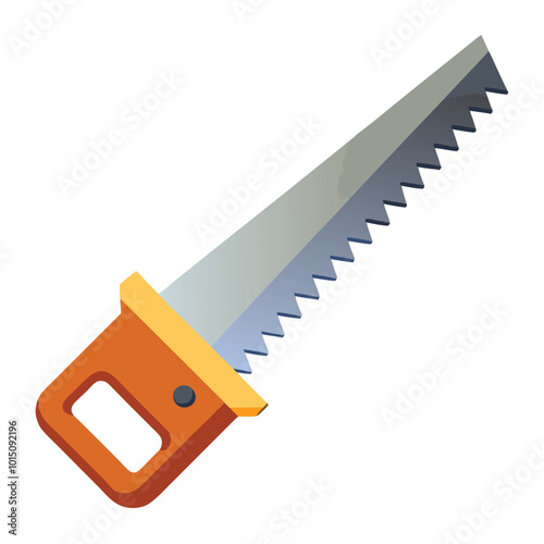 Hand Saw Vector illustration.