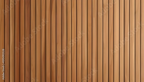 Wooden wall with textured wood panels and horizontal slat patterns. Used in modern interior fences, partitions, and architecture. Board cladding serves as a common building material