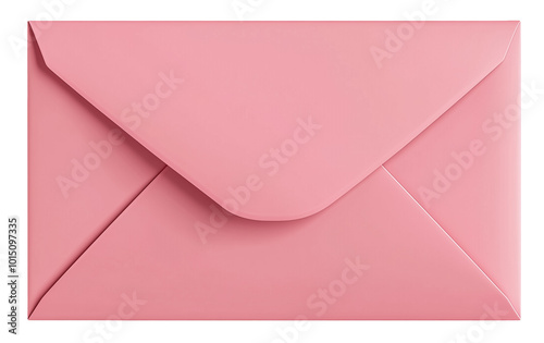 Pink envelope png with transparent background cut out design element