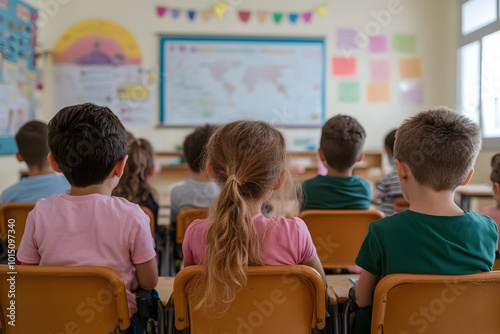 Classroom with Boys and Girls Learning Together | Promoting Inclusive Education and Collaborative Learning Environments